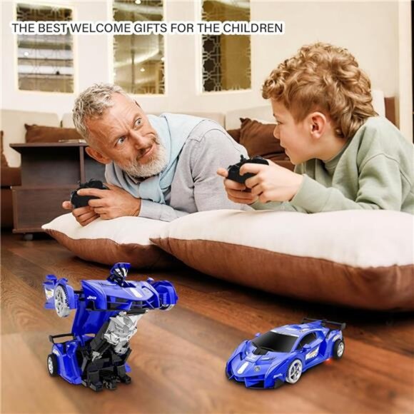 Remote Control Car, Toy for 3-8 Year Old Boys,360° Rotating RC Deformation Robot - Picture 7 of 8